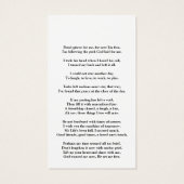 Minimale scriptherdenkingsfotosympathie Kaart gebe (Achterkant)