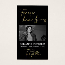 Minimale scriptherdenkingsfotosympathie Kaart gebe