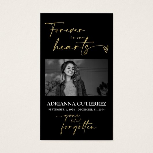 Minimale scriptherdenkingsfotosympathie Kaart gebe (Voorkant)