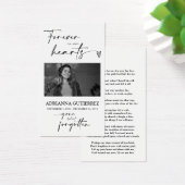 Minimale scriptherdenkingsfotosympathie Kaart gebe (Bureau)