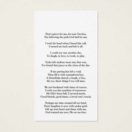 Minimale scriptherdenkingsfotosympathie Kaart gebe (Achterkant)