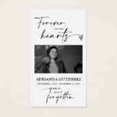 Minimale scriptherdenkingsfotosympathie Kaart gebe (Voorkant)