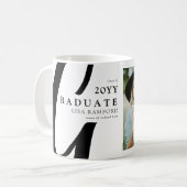 Minimale scriptie afstudeerfoto afstudeercadeau koffiemok (Voorkant links)