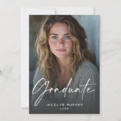 Minimale scriptie foto aankondiging (Voorkant)