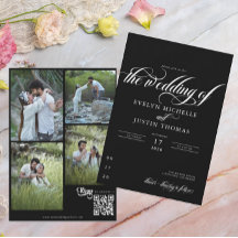 Minimale scriptie trouwkaart