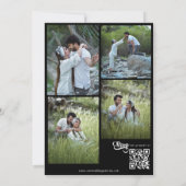 Minimale scriptie trouwuitnodiging kaart (Achterkant)