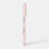 Minimale scriptkalligrafie Blush Pink iPhone 16 Hoesje (Rechterkant)