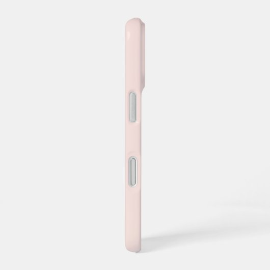 Minimale scriptkalligrafie Blush Pink iPhone 16 Hoesje (Rechterkant)