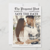 Minimale scriptkrant bruiloft met datum kaart (Voorkant)