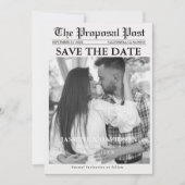 Minimale scriptkrant bruiloft met datum kaart (Voorkant)