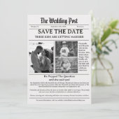 Minimale scriptkrant bruiloft met datum kaart (Staand voorkant)