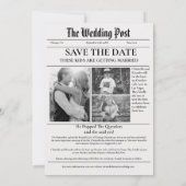 Minimale scriptkrant bruiloft met datum kaart (Achterkant)