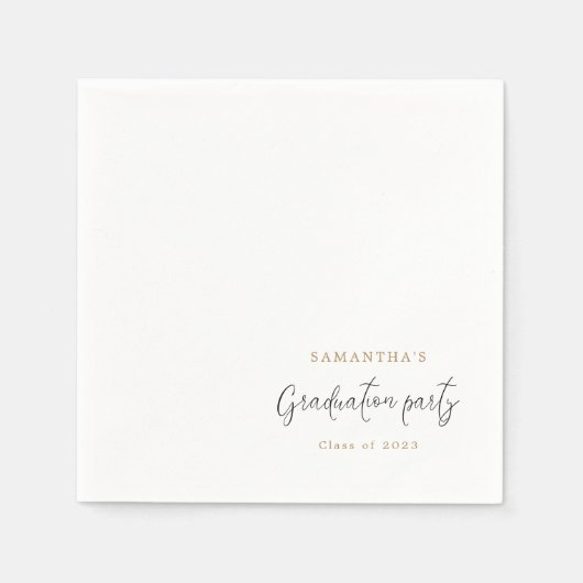 Minimale scriptnaam Datum Graduatie Partij Servet (Voorkant)