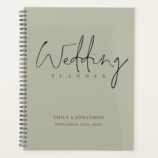 Minimale scriptnamen Datum zacht zagerij huwelijk Planner (Voorkant)