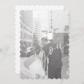 Minimale scriptplatte foto met dank aan uw kaart (Voorkant / Achterkant)