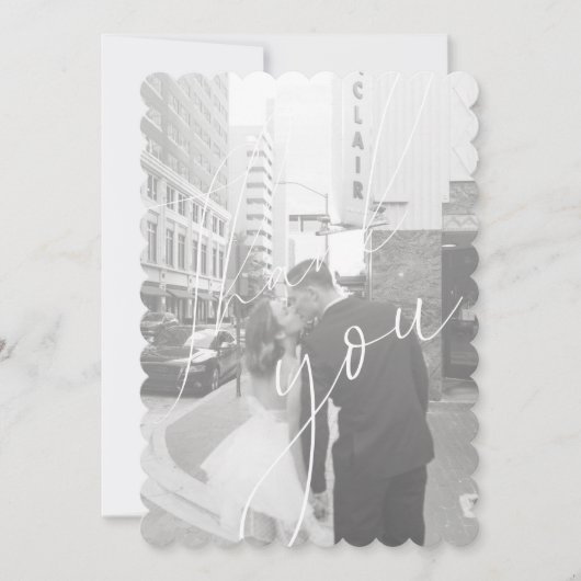 Minimale scriptplatte foto met dank aan uw kaart (Voorkant)