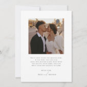 Minimale scriptplatte foto met dank aan uw kaart (Achterkant)