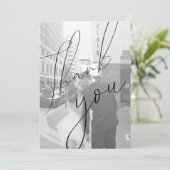 Minimale scriptplatte foto met dank aan uw kaart (Staand voorkant)