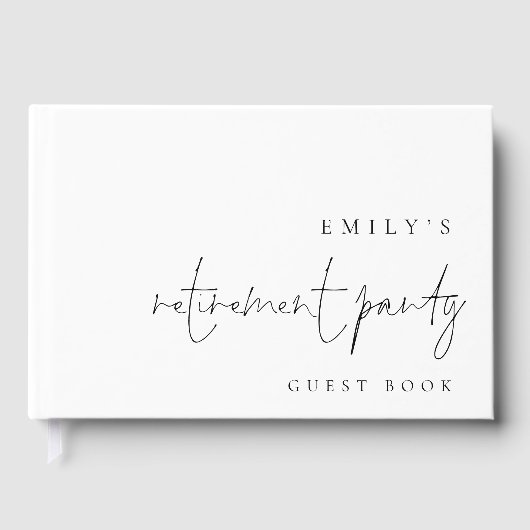 Minimale scriptrustpartij gastenboek (Voorkant)