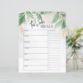 Minimale scripttekst van het afvul Weekly Meal Pla (Staand voorkant)