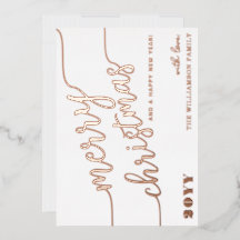 Minimale scripttypografie Merry Kerstchic