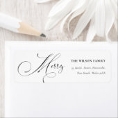 Minimale scriptversie voor vrolijk kerstfeest etiket (Insitu)