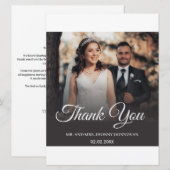 Minimale scriptweddenschap Hartelijk dank (Voorkant / Achterkant)