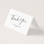 Minimale scriptweddenschap Hartelijk dank Kaart (Voorkant)