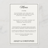 Minimale scriptweddenschappen menu (Voorkant)