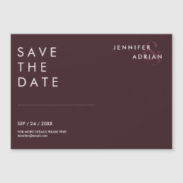 Minimale Seal Bruine Horizontale Save The Date