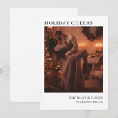 Minimale Seizoensgroeten Vakantiefoto Groet Feestdagenkaart (Voorkant / Achterkant)