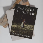 Minimale Serif Foto Save The Date