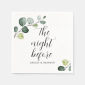 Minimale servetten voor de nacht ervoor (Voorkant)