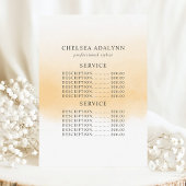 Minimale serviceprijs voor Ombre Gold Waterverf Menu