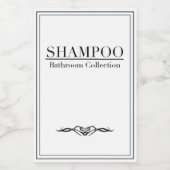 Minimale set Shampoo-label Voedselcontainer Etiket (Enkel label)