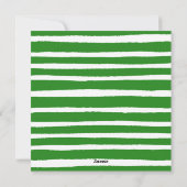 Minimale Shamrock St Patricks Day Feestdagenkaart (Achterkant)