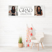 Minimale sierlijke elegantie foto afstuderen parti spandoek (Insitu)