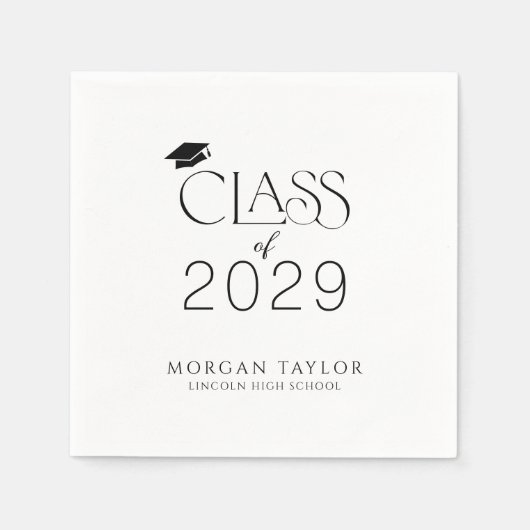 Minimale sierlijke elegantie klasse van 2025 Afstu Servet (Voorkant)