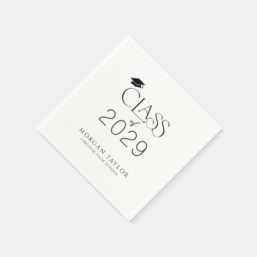 Minimale sierlijke elegantie klasse van 2025 Afstu Servet (Hoek)