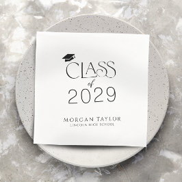 Minimale sierlijke elegantie klasse van 2025 Afstu Servet