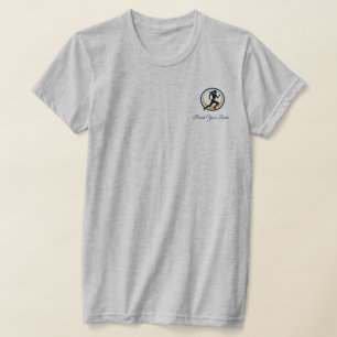 Minimale Silhouette Beweging T-shirt – Modern Graf
