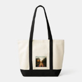 Minimale Silhouette Schoudertas Tote Bag (Achterkant)