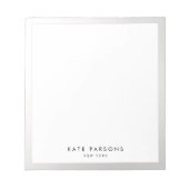 Minimale Silver Border-laptop Notitieblok (Voorkant)