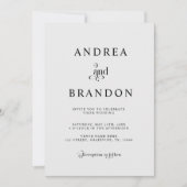 Minimale Silver Grey QR-code Weddenschap in één Kaart (Voorkant)