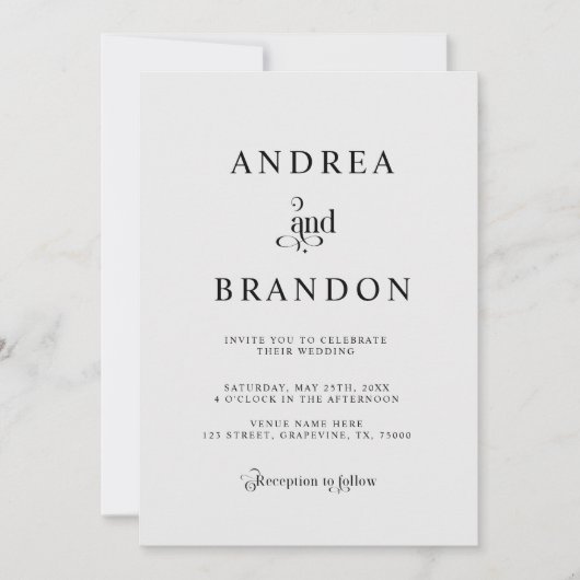 Minimale Silver Grey QR-code Weddenschap in één Kaart (Voorkant)