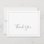 Minimale Silver-kaart - Hartelijk dank Bedankkaart (Voorkant)