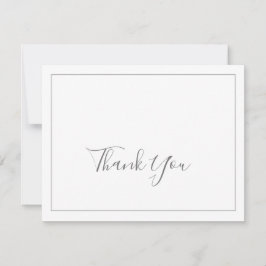 Minimale Silver-kaart - Hartelijk dank Bedankkaart