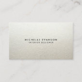 Minimale Silver Simple Professional Visitekaartje (Voorkant)
