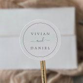 Minimale Silver Wedding Envelope zegels