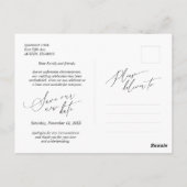 Minimale simpel, een draai in plannen. Wed uit Briefkaart (Achterkant)